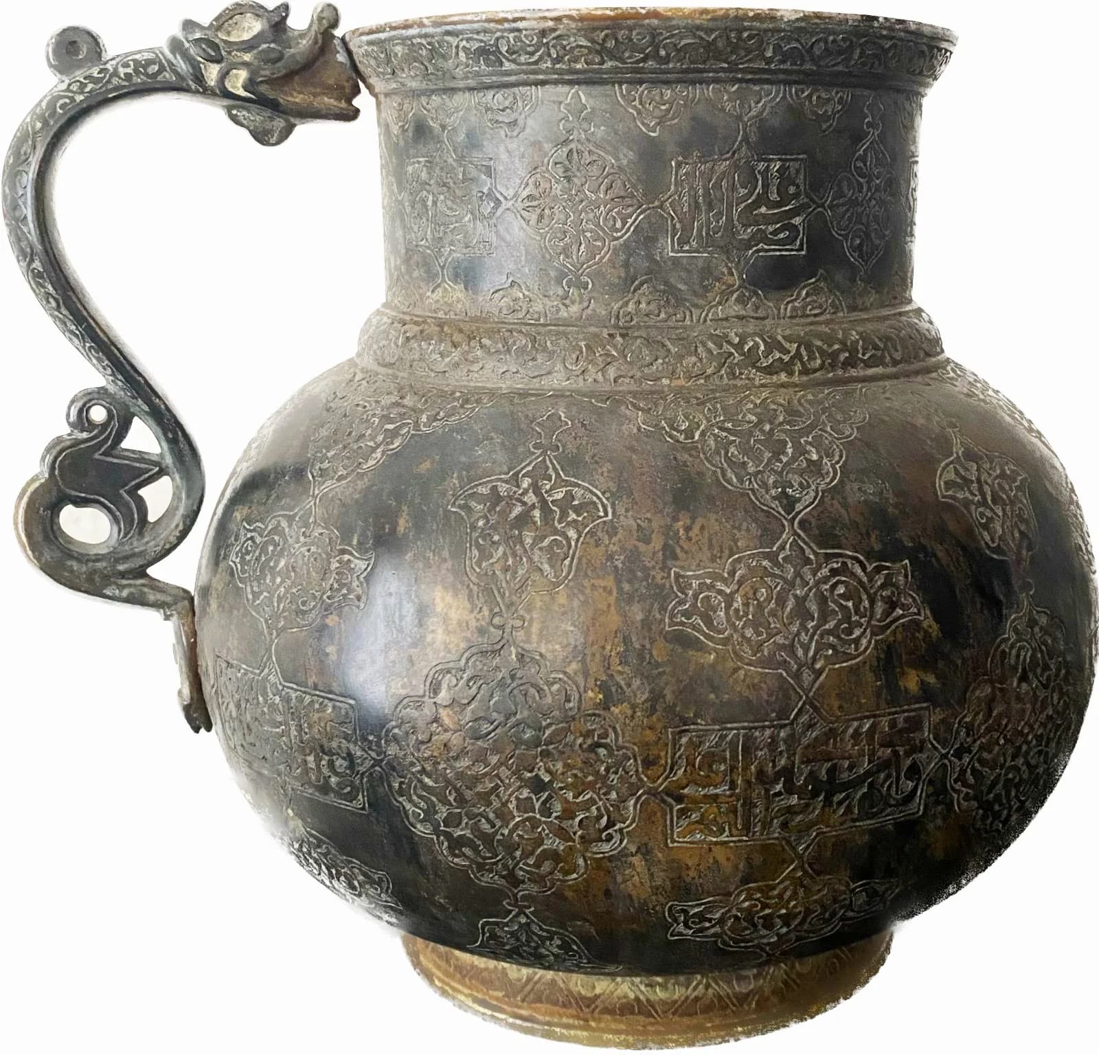A TIMURID BRONZE JUG (MASHRABAH)