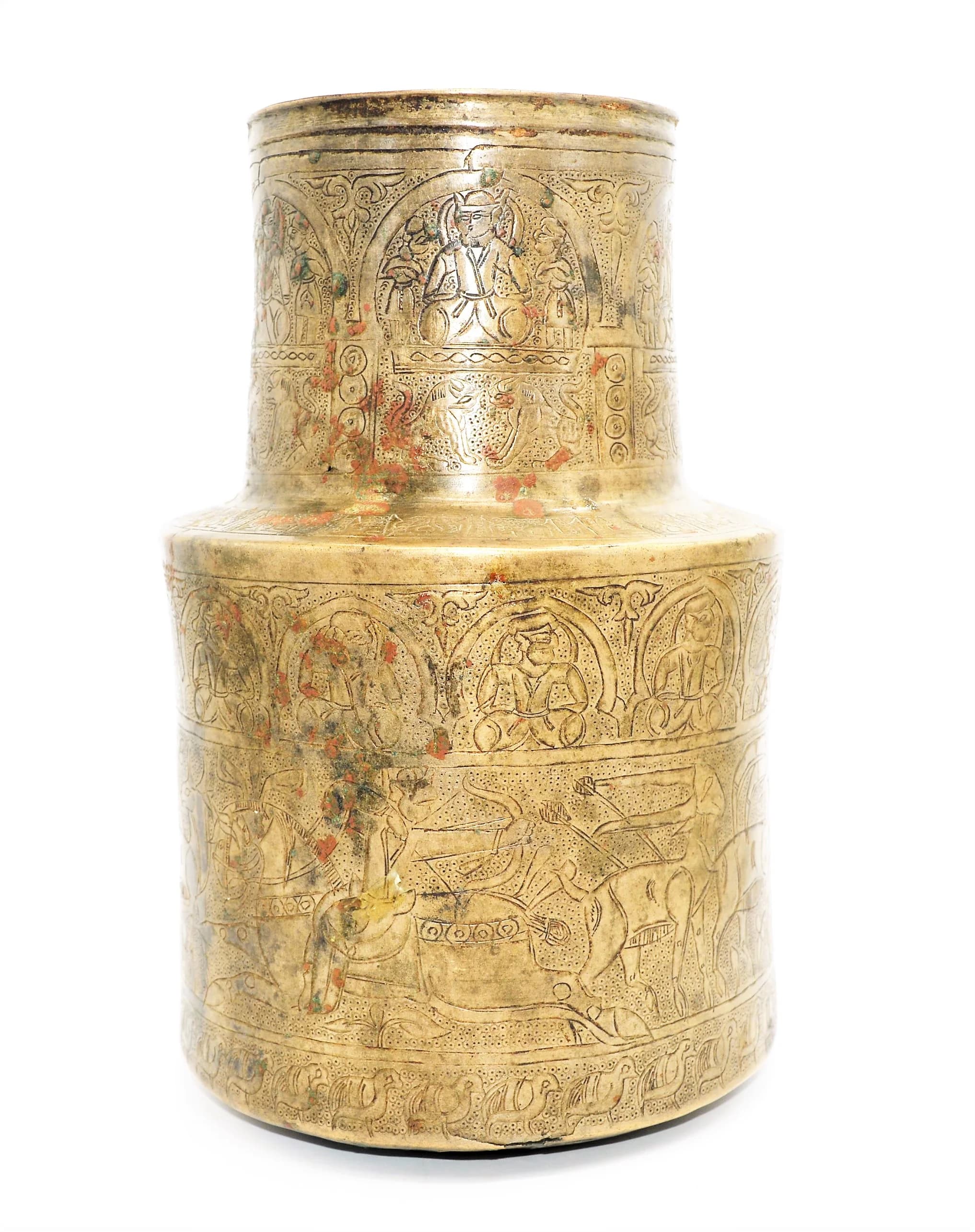 A GHAZNAVID ENGRAVED HIGH TIN BRONZE EWER