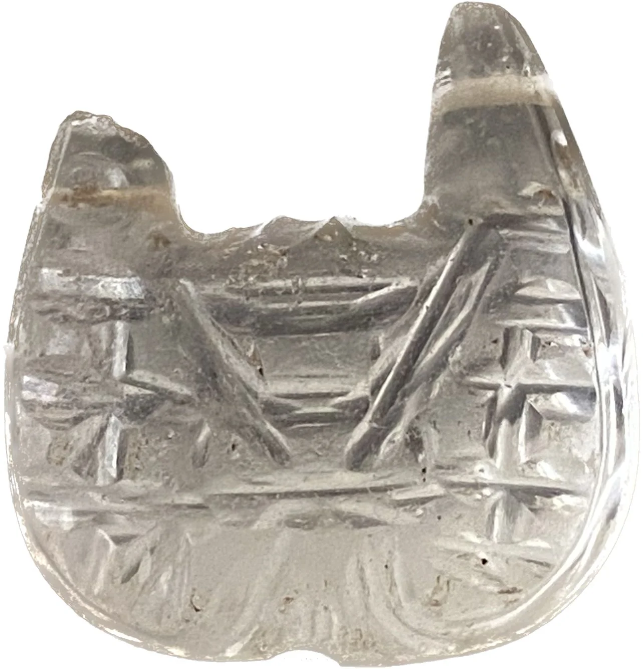 A FATIMID CARVED ROCK CRYSTAL PENDANT