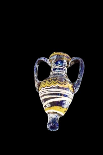 A GREEK CORE-FORMED GLASS OINOCHOE